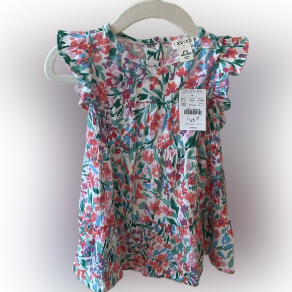 Crewcuts Other - Crewcuts Multicolor Floral Ruffle Dress